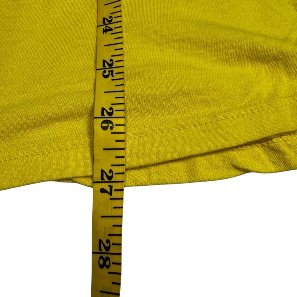 Peace Love World Yellow Tank Top 
Tee Shirt Size SM Racerback I am happy NWT - Picture 12 of 14